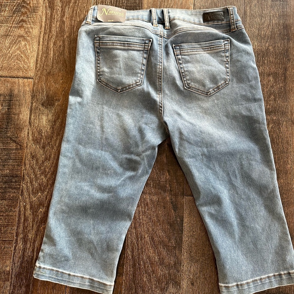 Natural Reflections® Campside Faded Jeans Skimmers size 6